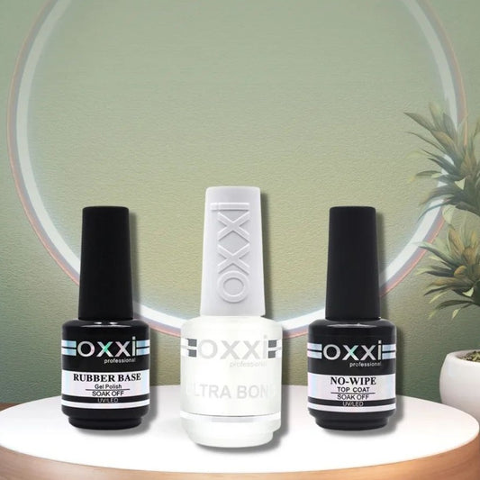 OXXI Gels Rubber Base Ultra Bond No Wipe Top Coat